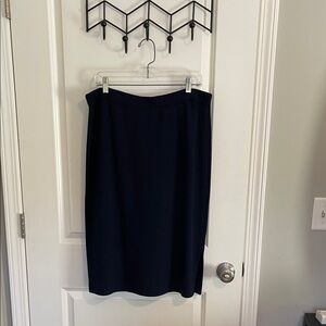 EUC St John Collection Navy Pencil Skirt, Size 16